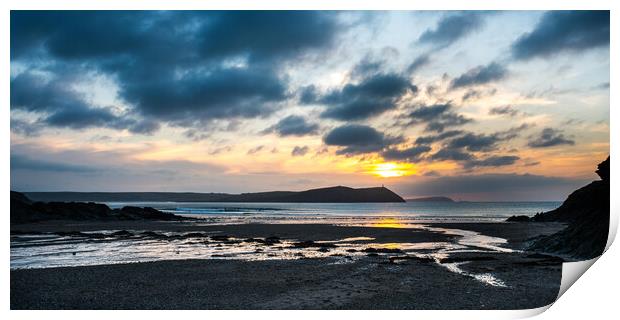 Sunset at Booby's Bay Print by David Wilkins