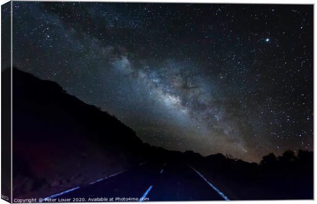 Road to the Stars Canvas Print by Peter Louer