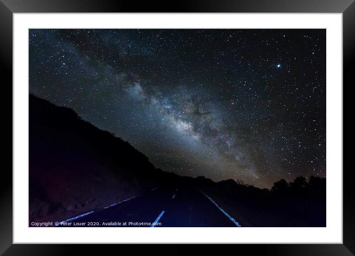 Road to the Stars Framed Mounted Print by Peter Louer