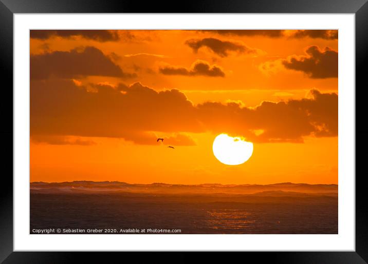 Punta Cana Sunrise Framed Mounted Print by Sebastien Greber