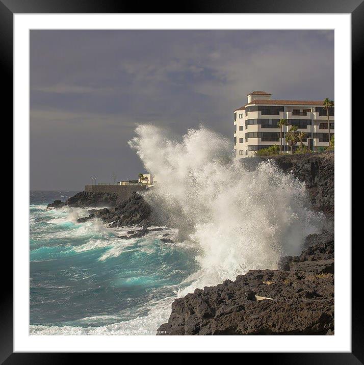 Wild Sea Framed Mounted Print by Peter Louer
