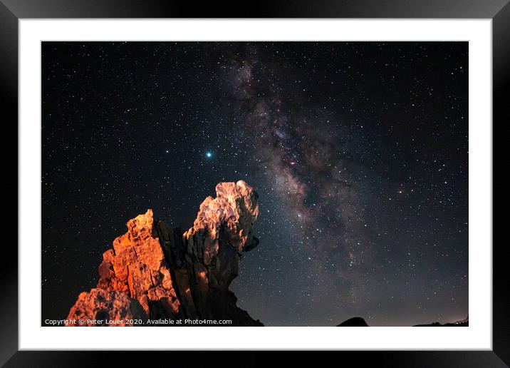 The Milky Way  Framed Mounted Print by Peter Louer