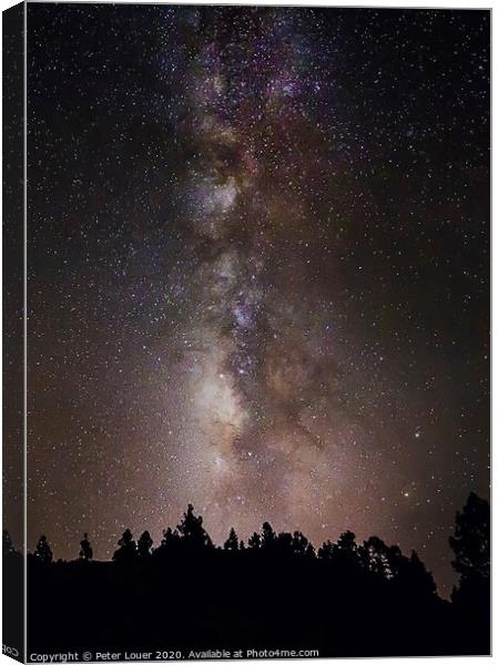 The Milky Way Canvas Print by Peter Louer