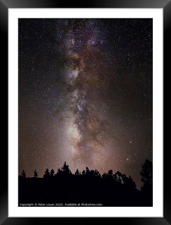 The Milky Way Framed Mounted Print by Peter Louer