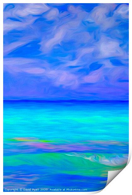 Caribbean Blue Art    Print by David Pyatt