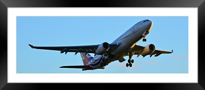 RAF Voyager ZZ336 and its Union Jack livery Framed Mounted Print by Allan Durward Photography