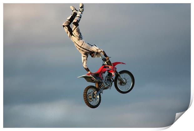 Stunt Rider 1 Print by Gavin Liddle