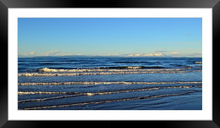 Isle of Arran panorama in Winter  Framed Mounted Print by Allan Durward Photography