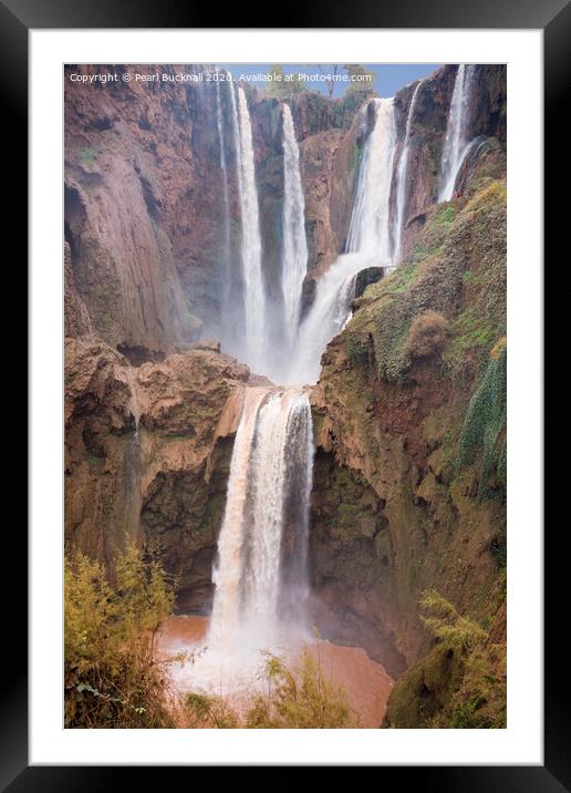 Ouzoud Waterfalls Morocco Framed Mounted Print by Pearl Bucknall