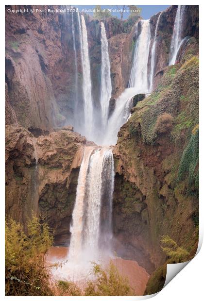 Ouzoud Waterfalls Morocco Print by Pearl Bucknall