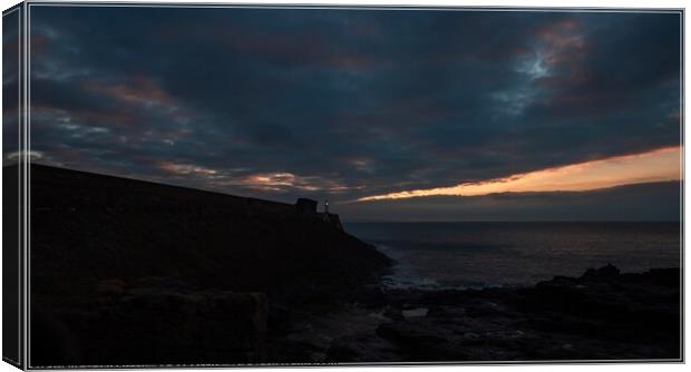 Lighthouse at dawn Canvas Print by Rhodri Phillips