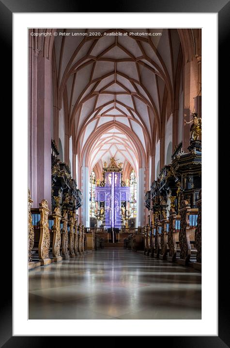  Basilica St Michael, Mondsee, Austria Framed Mounted Print by Peter Lennon