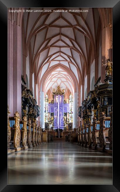  Basilica St Michael, Mondsee, Austria Framed Print by Peter Lennon