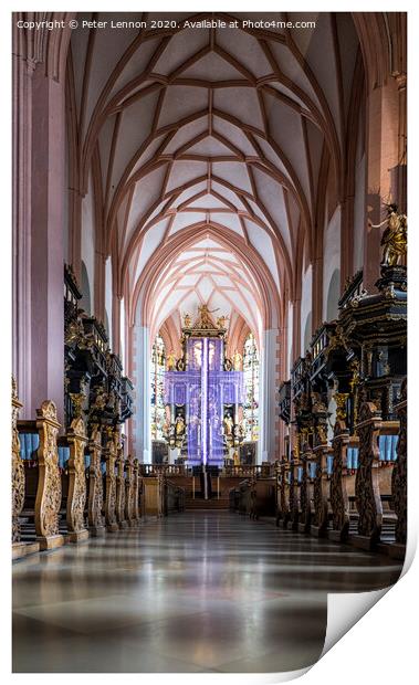 Basilica St Michael, Mondsee, Austria Print by Peter Lennon