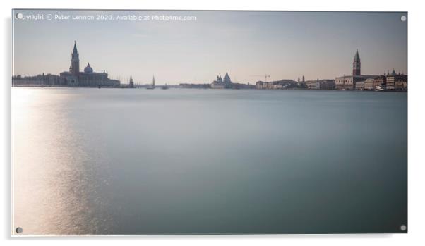 Venice Lagoon Acrylic by Peter Lennon