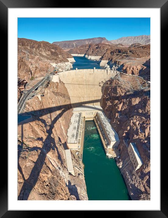 Hoover Dam Framed Mounted Print by Jim Hughes