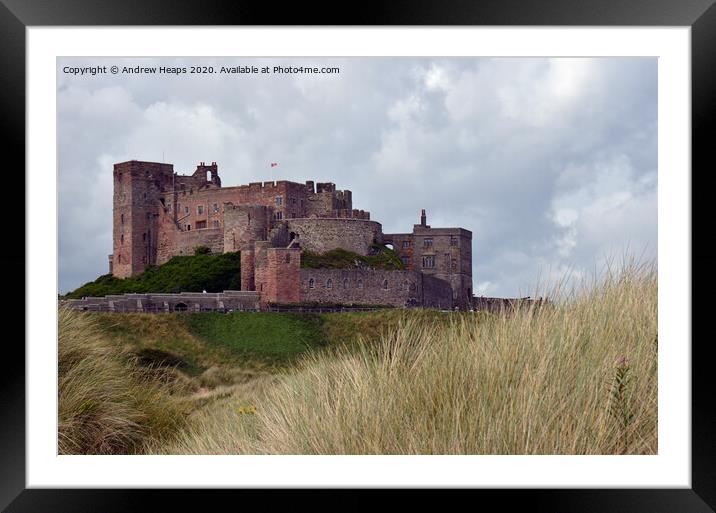 Bamburgh castle  Framed Mounted Print by Andrew Heaps