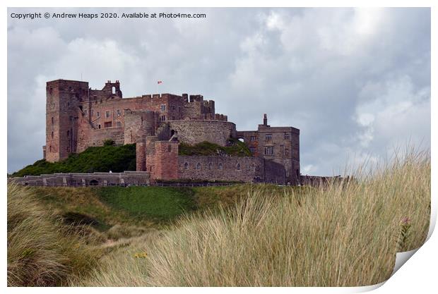 Bamburgh castle  Print by Andrew Heaps