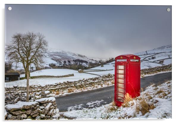  Keld phone booth Acrylic by kevin cook