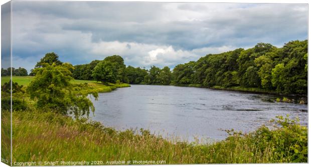 Late evening cloud on a Scottish River in Galloway Canvas Print by SnapT Photography