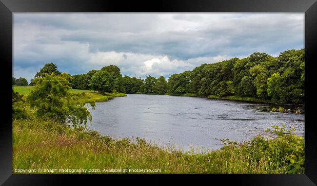 Late evening cloud on a Scottish River in Galloway Framed Print by SnapT Photography