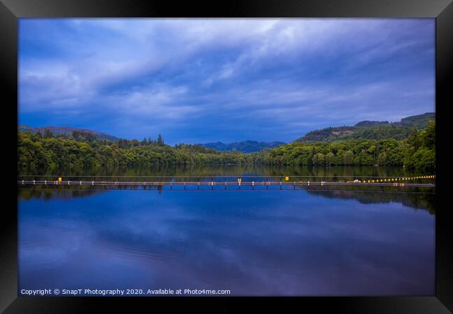 A view of Loch Faskally from the Pitlochry Dam wal Framed Print by SnapT Photography