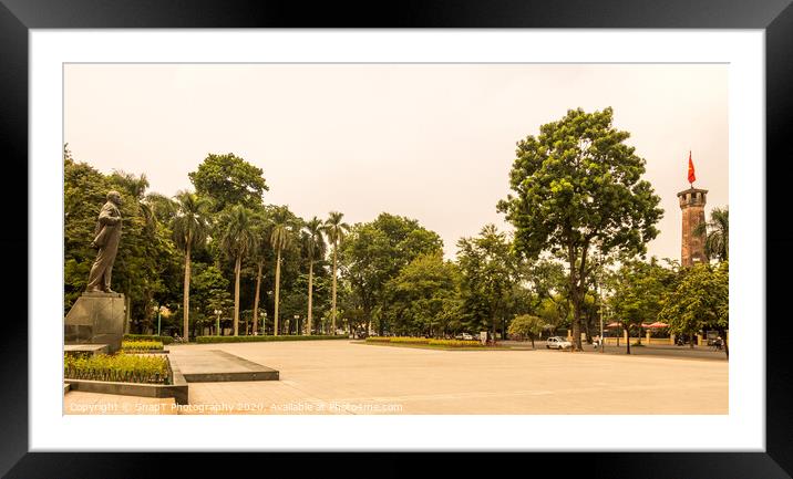 Statue of Lenin in a square in Hanoi, Vietnam Framed Mounted Print by SnapT Photography