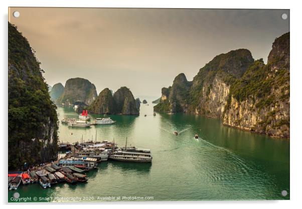 A beautiful view of Ha Long Bay in afternoon Acrylic by SnapT Photography