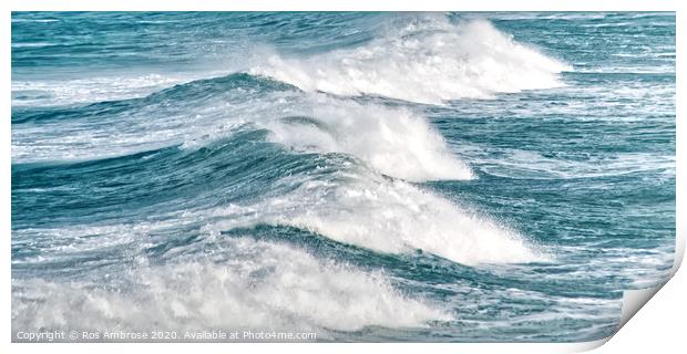 Waves Print by Ros Ambrose