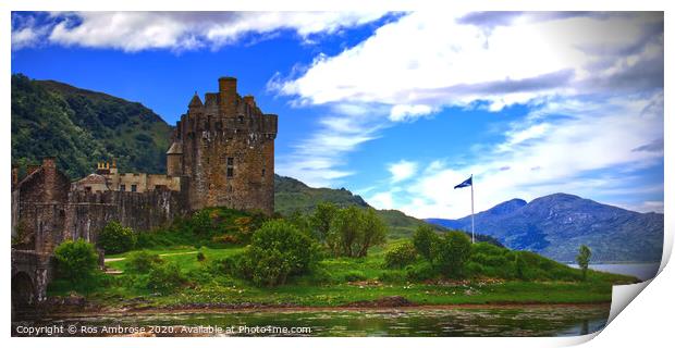 Eilean Donan Castle Print by Ros Ambrose