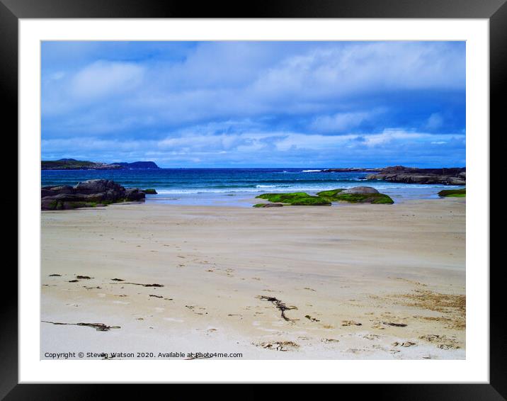 At Mullaghderg Strand III Framed Mounted Print by Steven Watson