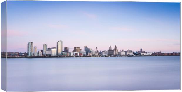 Liverpool skyline Canvas Print by Lukasz Lukomski