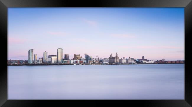 Liverpool skyline Framed Print by Lukasz Lukomski