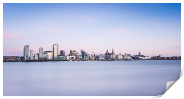 Liverpool skyline Print by Lukasz Lukomski