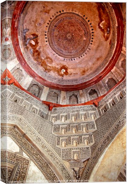 Decorations Dome Inside Sheesh Shish Gumbad Tomb Lodi Gardens Ne Canvas Print by William Perry