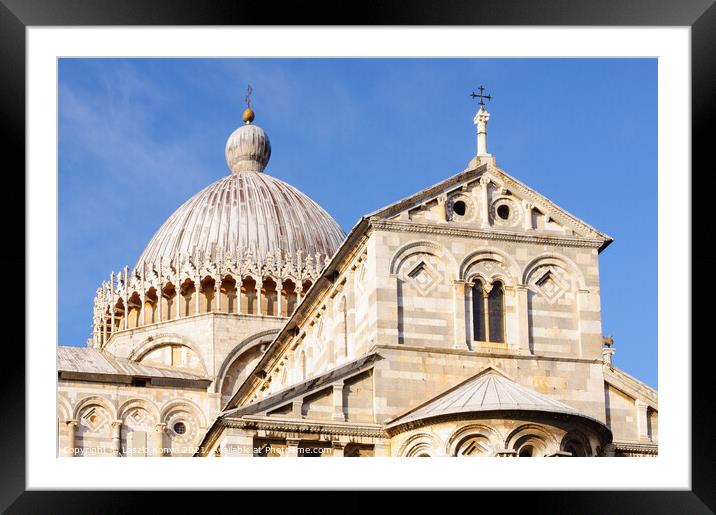 Dome of the Cathedral - Pisa Framed Mounted Print by Laszlo Konya