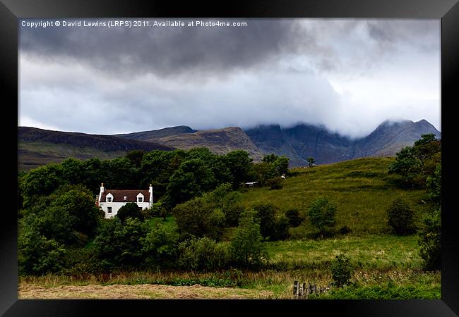 Traditional House - Isle of Skye Framed Print by David Lewins (LRPS)