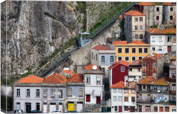 Funicular dos Guindais in Porto Canvas Print by Artur Bogacki