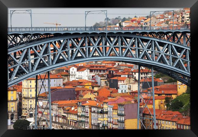 City of Porto in Portugal Framed Print by Artur Bogacki