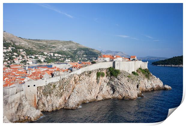 Old Town of Dubrovnik in Croatia Print by Artur Bogacki