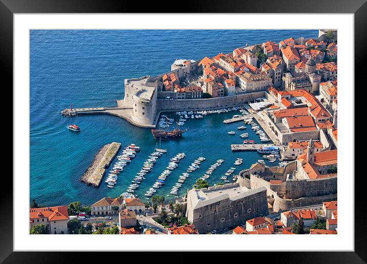 Old Town of Dubrovnik in Croatia Framed Mounted Print by Artur Bogacki