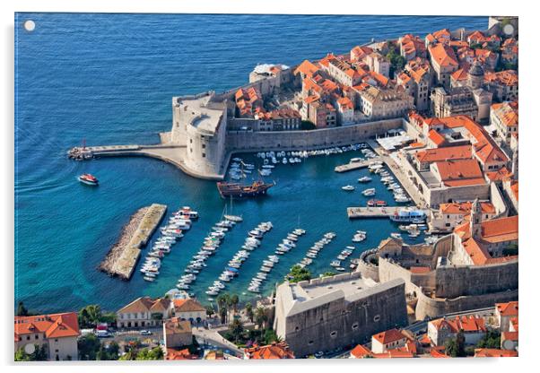 Old Town of Dubrovnik in Croatia Acrylic by Artur Bogacki