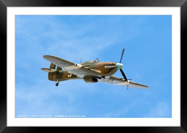 Hawker Hurricane Aircraft Framed Mounted Print by Geoff Smith