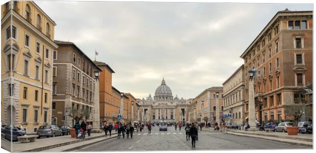 St Peters street view Canvas Print by Naylor's Photography