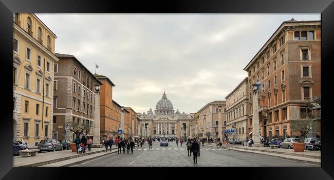 St Peters street view Framed Print by Naylor's Photography