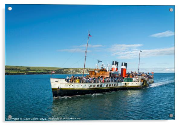 The Waverley Paddle Steamer Acrylic by Dave Collins