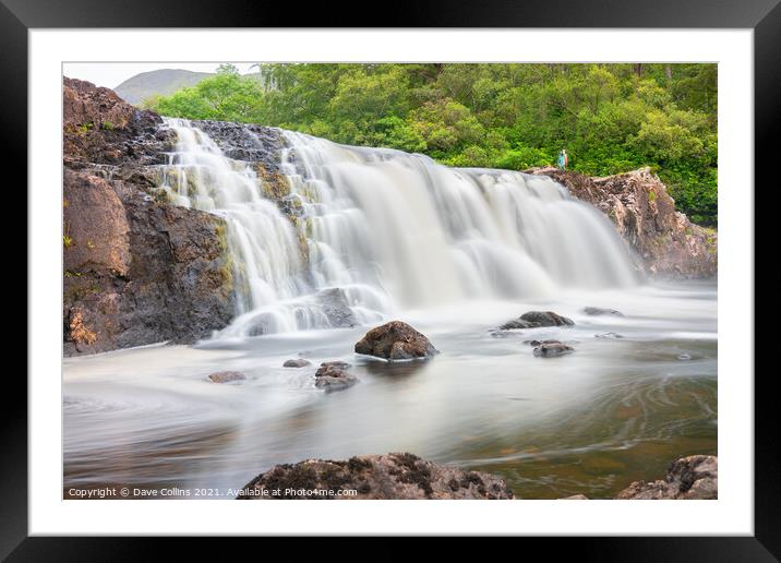 Aasleagh Falls Long Exposure, Leenane, Co Mayo, Ireland Framed Mounted Print by Dave Collins