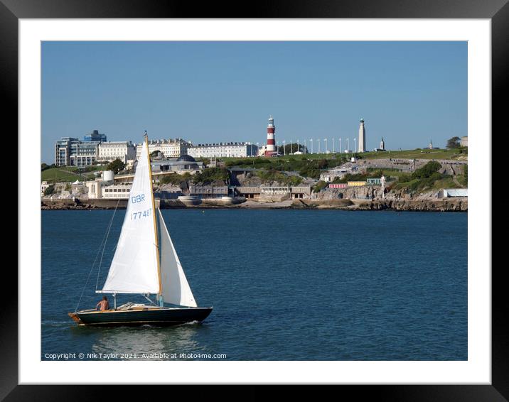 Plymouth Sound Framed Mounted Print by Nik Taylor
