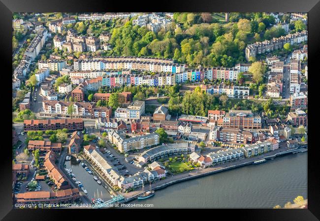 Cliftonwood Bristol from the Air Framed Print by Patrick Metcalfe