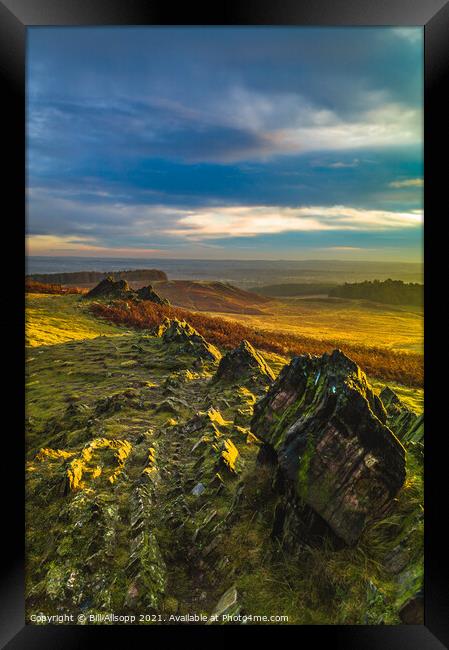 Jagged Edges. Framed Print by Bill Allsopp